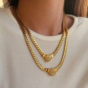 Golden Boho Women's Anti Tarnish Stainless Steel Rope Necklace